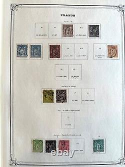 Grande collection de timbres de France 1863-1964 ALBUM YVERT TELLIER, certains non utilisés