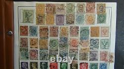 Grande collection de timbres du monde dans l'album Harris, comprenant plusieurs milliers de timbres et plus encore.