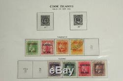Great Cook Islands Stamp Collection Lot Album Pages Early Menthe Haut CV 1892-1967