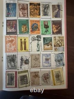 Grèce 100 timbres-poste usagés différents collection Hermès album multi-années