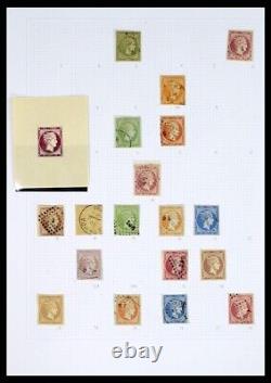 Grèce Classique Moderne 1865-2017 MH Utilisé 3 Albums DAVO 40 Collection de Timbres Hermès