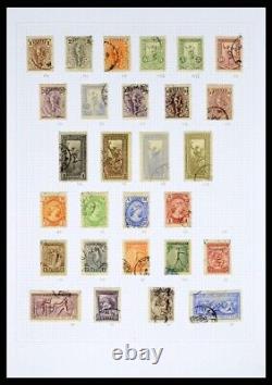 Grèce Classique Moderne 1865-2017 MH Utilisé 3 Albums DAVO 40 Collection de Timbres Hermès