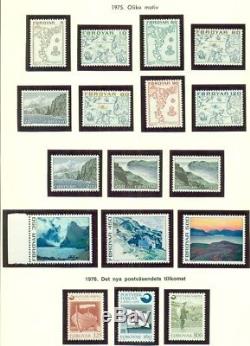 Greenland & Faroes Collection 1937-1990, En Album Spécialisé, Scott $ 2,524.00