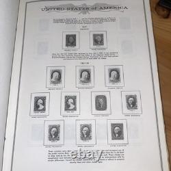 HE Harris USA LIBERTY 1 ALBUM DE TIMBRES Partie A 1847-1983 CLASSEUR Avec 250+ Timbres/Blocs
