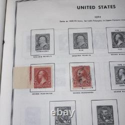 HE Harris USA LIBERTY 1 ALBUM DE TIMBRES Partie A 1847-1983 CLASSEUR Avec 250+ Timbres/Blocs