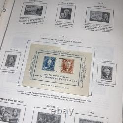HE Harris USA LIBERTY 1 ALBUM DE TIMBRES Partie A 1847-1983 CLASSEUR Avec 250+ Timbres/Blocs