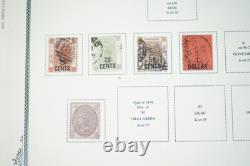 HONG KONG 1862-1990s COLLECTION DE 650 TIMBRES & 35+ FEUILLES DANS UN ALBUM SCOTT