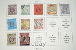 HONG KONG 1862-1990s COLLECTION DE 650 TIMBRES & 35+ FEUILLES DANS UN ALBUM SCOTT
