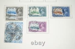 HONG KONG 1862-1990s COLLECTION DE 650 TIMBRES & 35+ FEUILLES DANS UN ALBUM SCOTT