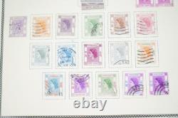 HONG KONG 1862-1990s COLLECTION DE 650 TIMBRES & 35+ FEUILLES DANS UN ALBUM SCOTT