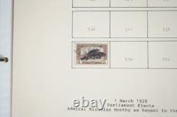 HONGRIE 1870-1940 COLLECTION DE PLUS DE 550 TIMBRES NEUFS ET USAGÉS DANS UN ALBUM CARDINAL