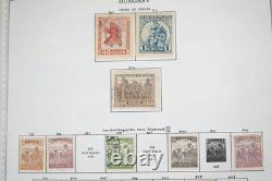 HONGRIE 1870s-1970s COLLECTION DE PLUS DE 1400 TIMBRES NEUFS ET USAGÉS DANS UN ALBUM MINKUS