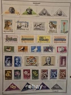 HONGRIE Ancienne collection de timbres neufs et utilisés sur pages d'album