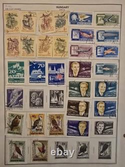HONGRIE Ancienne collection de timbres neufs et utilisés sur pages d'album