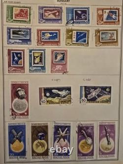 HONGRIE Ancienne collection de timbres neufs et utilisés sur pages d'album