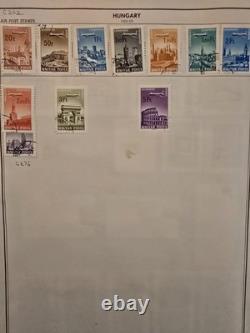HONGRIE Ancienne collection de timbres neufs et utilisés sur pages d'album