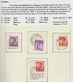 Hong Kong Postmarks Collection Dans Un Album De Printemps Sénateur 15281
