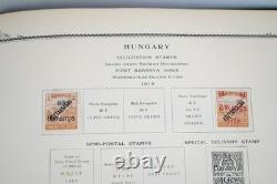 Hongrie Yougoslavie 1918-1920 Collection de 325 timbres neufs et oblitérés Album Scott