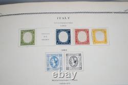 ITALIE & COLONIES 1860s-1950 COLLECTION DE PLUS DE 850 TIMBRES NEUFS ET USAGÉS DANS UN ALBUM SCOTT