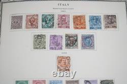 ITALIE & COLONIES 1860s-1950 COLLECTION DE PLUS DE 850 TIMBRES NEUFS ET USAGÉS DANS UN ALBUM SCOTT