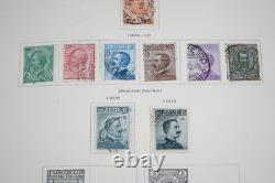 ITALIE & COLONIES 1860s-1950 COLLECTION DE PLUS DE 850 TIMBRES NEUFS ET USAGÉS DANS UN ALBUM SCOTT