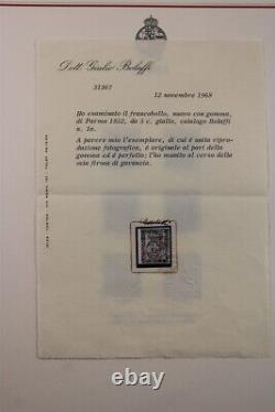 ITALIE Collection de timbres des États italiens Certificats de luxe Rares Principalement MNH / Utilisés