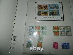 Île De La Collection Des Stamps Humains 1973 C1990 Dans Lindner Album