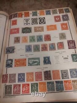 Immense album de timbres internationaux Scott vintage de 1921, rare et précieux, wow