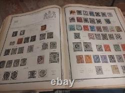 Immense album de timbres internationaux Scott vintage de 1921, rare et précieux, wow