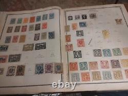 Immense album de timbres internationaux Scott vintage de 1921, rare et précieux, wow