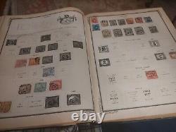 Immense album de timbres internationaux Scott vintage de 1921, rare et précieux, wow