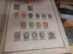 Immense album de timbres internationaux Scott vintage de 1921, rare et précieux, wow