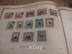 Immense album de timbres internationaux Scott vintage de 1921, rare et précieux, wow