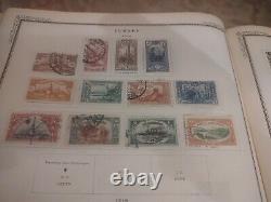 Immense album de timbres internationaux Scott vintage de 1921, rare et précieux, wow