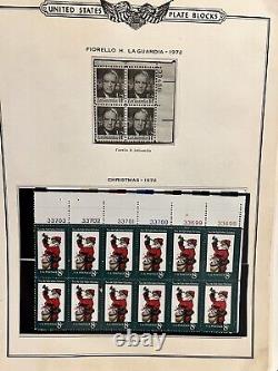 Important lot de blocs de timbres américains neufs sans charnière dans des pages d'album, superbe collection #6