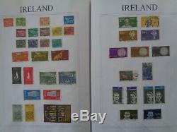 Irlande Une Vaste Collection De Plus De 800 Timbres D’occasion Utilisés Sur Des Feuilles D’album