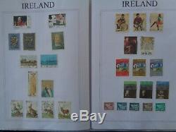 Irlande Une Vaste Collection De Plus De 800 Timbres D’occasion Utilisés Sur Des Feuilles D’album