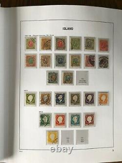 Islande Collection In Davo Hingeless Album Vol. 1 1873 1989 Scv $7933