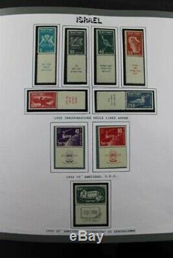 Israel Prime Mnh 1948-2012 Presque Complète 5 Albums 300 Pages Stamp Collection