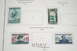 Italie 1950-1999 Collection de plus de 1 500 timbres neufs et utilisés dans un album sur pages