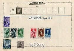 Italie + Etats Italiens 1852/1935 M / U Collection Sur Old Album Pages CV 1500