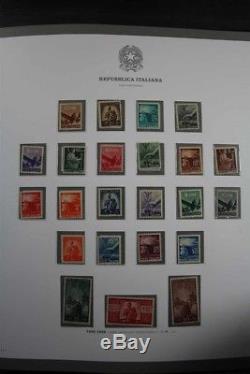 Italy 1945-2013 Collection De Timbres 7 Albums Gronchi Rosa Certificats
