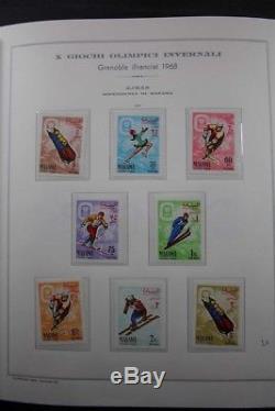 Jeux Olympiques 1968 Sports Marini Albums Collection De Timbres Rare Overprints Gold