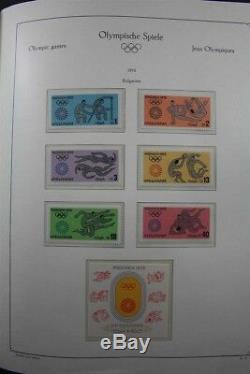 Jeux Olympiques 1972 Mnh Luxus 4 Albums Avec Une Collection De Timbres Dorés Non Perforés