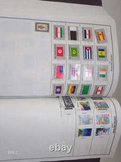 Joystamp 1989 Album de Timbres Jumeaux Gigantesques Harris Mondial Beaucoup de Timbres Mint USA Valeur Faciale 135$+