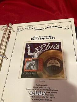 L'album de collection de timbres Elvis Presley, 462 timbres au total. Superbe classeur
