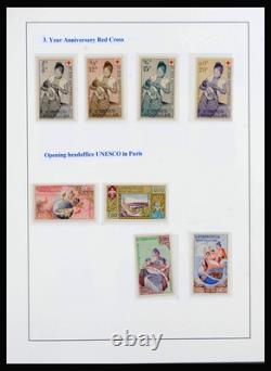 LAOS Asie 1951-2013 MNH MH Utilisé avec Feuilles dans 2 Album de Timbres Lighthouse