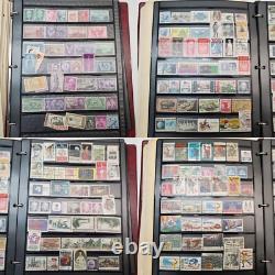 LOT Collection de Timbres Mondiale Neuve/Usagée Album USA Asie Afrique Europe+ dans Dossier