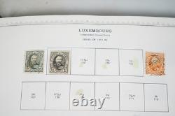 LUXEMBOURG DES ANNÉES 1870 AUX ANNÉES 1970 COLLECTION DE PLUS DE 1 100 TIMBRES NEUFS ET OBLITÉRÉS DANS UN ALBUM MINKUS