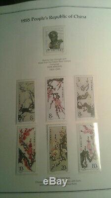 La Collection China Stamp Album 1984 À 1997 Tous Les Timbres Neufs Feuilles De Souvenirs